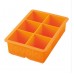 King Cube Ice Tray Orange